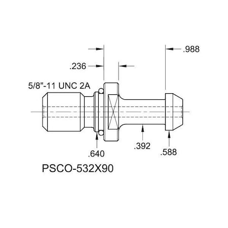 Tj Davies Co Coolant Through Retention Knob PSCO-532X90